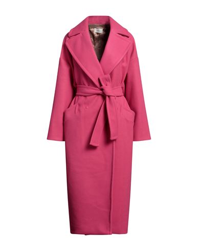 Vicolo Woman Coat Magenta Size S Polyester
