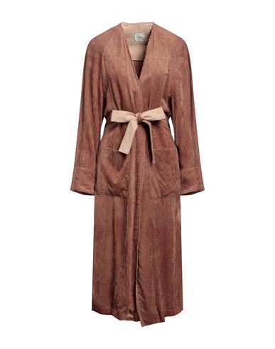 Alysi Woman Overcoat & Trench Coat Light Brown Size 2 Viscose, Cotton, Hemp In Beige