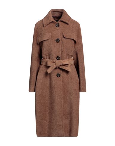Marciano Woman Coat Camel Size 8 Polyester In Beige