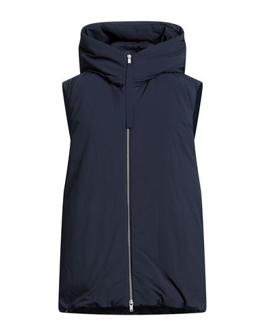 Jil Sander Woman Down Jacket Navy Blue Size 4 Polyester In Navy Blue