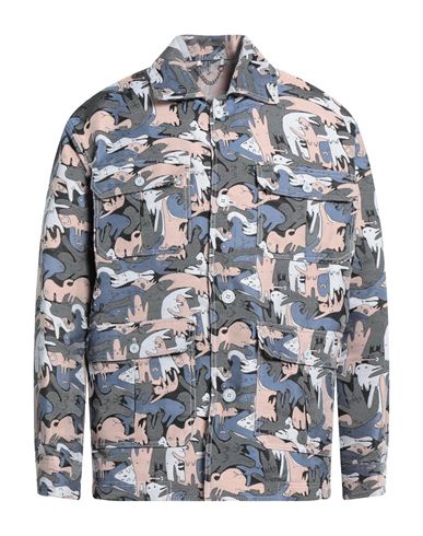 Charles Jeffrey Loverboy Camo-print Workwear Shorts In Grey