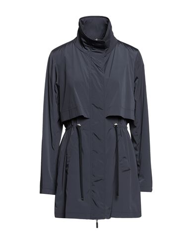 Colombo Woman Overcoat & Trench Coat Midnight Blue Size 8 Polyamide, Elastane