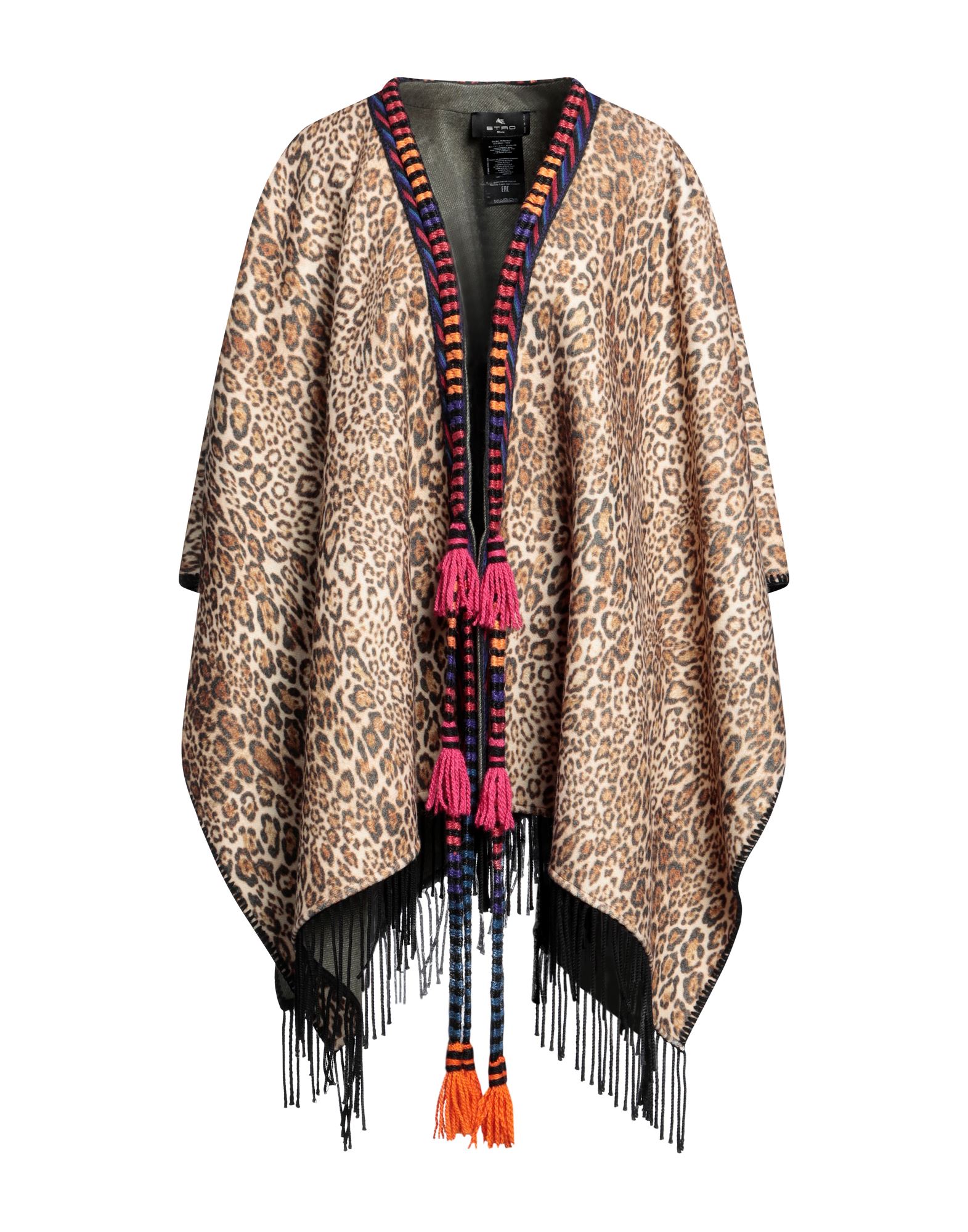 《セール開催中》ETRO レディース マント ベージュ one size ウール 100% / ポリエステル / アクリル
