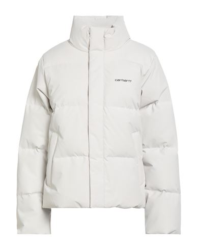 Carhartt Woman Puffer Off White Size L Polyester In Neutral