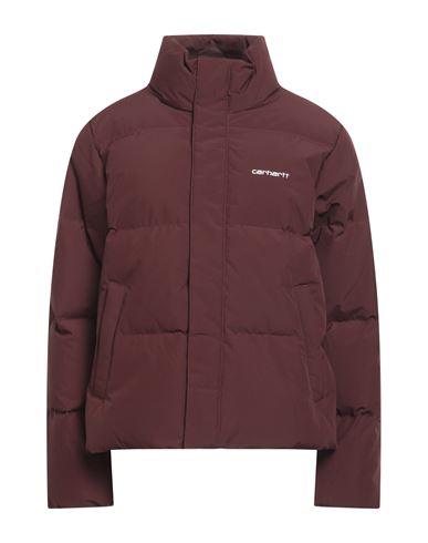 Carhartt Woman Down Jacket Burgundy Size S Polyester In Red
