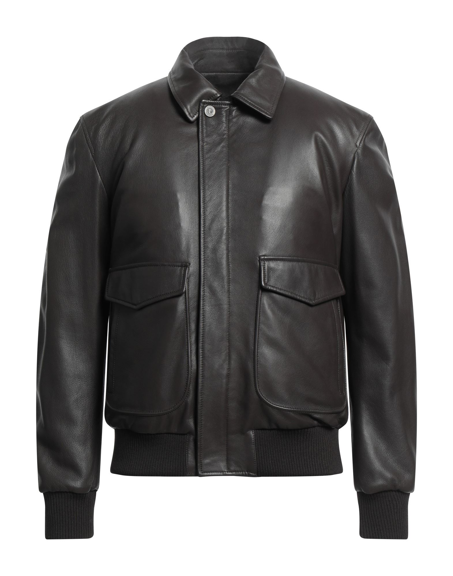 ファーフード付きレザーダウンジャケット(LEATHER DOWN JACKET 