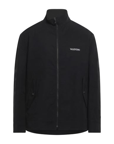 Valentino Garavani Man Jacket Black Size 42 Cotton, Viscose