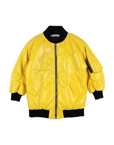 Dolce & Gabbana Babies'  Toddler Boy Jacket Yellow Size 7 Polyester, Cotton, Viscose