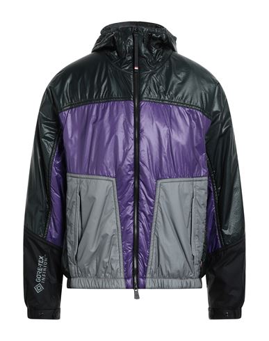 Moncler Grenoble Man Down Jacket Purple Size 4 Polyamide