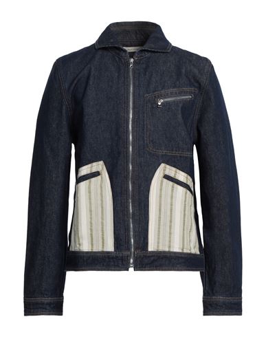 Wales Bonner Contrast-panel Denim Jacket In Multi