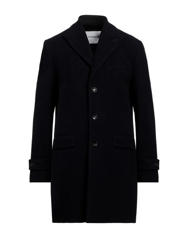 Officina 36 Man Coat Midnight Blue Size 44 Wool, Nylon