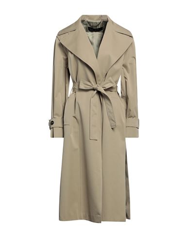 Federica Tosi Woman Overcoat Sage Green Size 8 Cotton