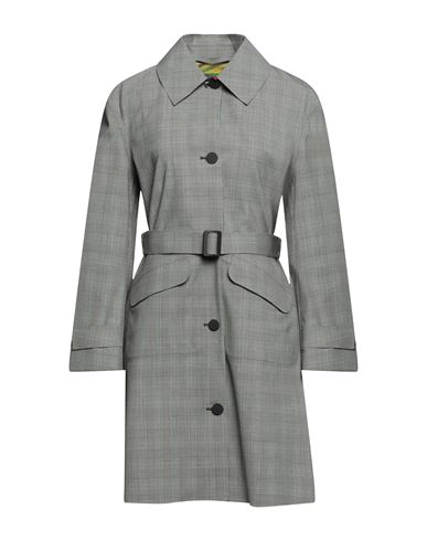 Emporio Armani Woman Overcoat & Trench Coat Light Grey Size 6 Polyester, Virgin Wool, Elastane, Poly