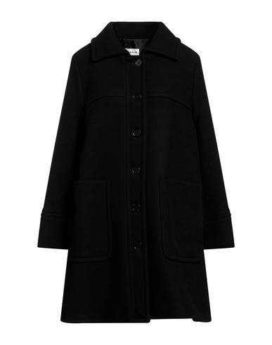 P.a.r.o.s.h P. A.r. O.s. H. Woman Coat Black Size L Virgin Wool, Polyamide