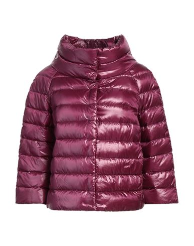 Herno Woman Down Jacket Deep Purple Size 8 Polyamide