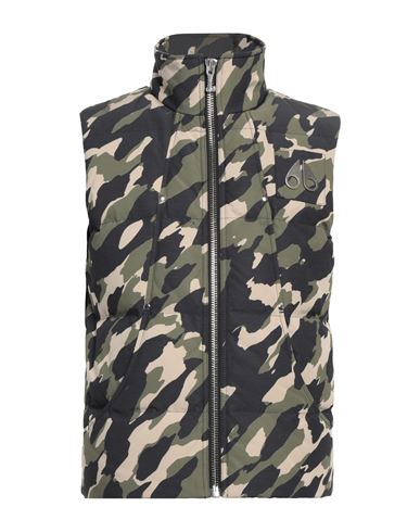 Moose Knuckles Man Puffer Military Green Size M Polyester, Cotton