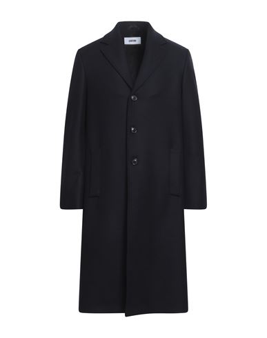 Shop Mauro Grifoni Grifoni Man Coat Midnight Blue Size 42 Wool, Polyamide