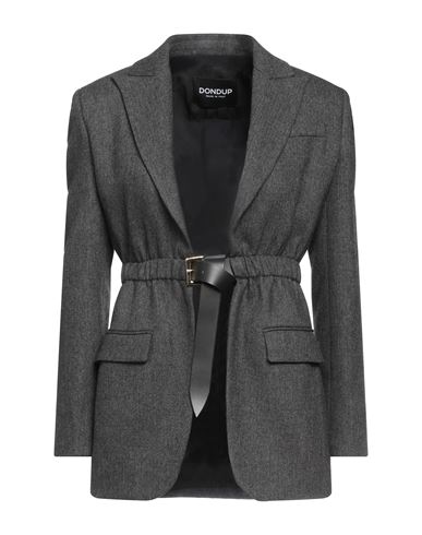 Dondup Woman Blazer Grey Size 4 Polyester, Viscose, Wool, Elastane