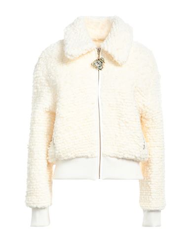 Jw Anderson Woman Jacket Ivory Size 8 Wool, Acrylic, Polyester, Elastane In White