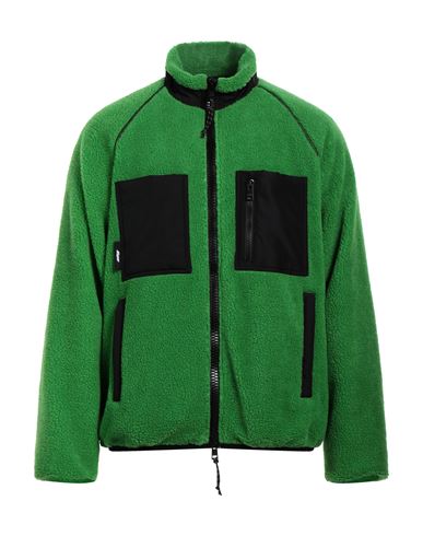 Shop Msgm Man Jacket Green Size 40 Acrylic, Polyester