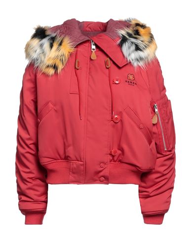 Kenzo Woman Jacket Red Size M Polyester, Polyamide, Modacrylic, Acrylic, Wool