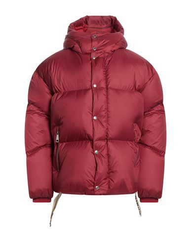 Khrisjoy Press-stud Patent Down Jacket In Red
