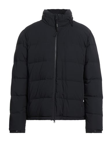 Aspesi Man Down Jacket Black Size Xxl Polyamide, Elastane