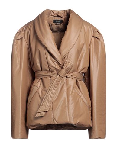 Isabel Marant Woman Down Jacket Camel Size 6 Polyester, Cotton In Beige