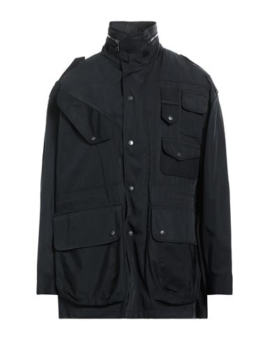 Neil Barrett Man Overcoat Black Size L Polyester