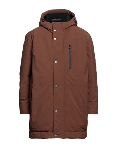 Esemplare Man Coat Brown Size L Polyester
