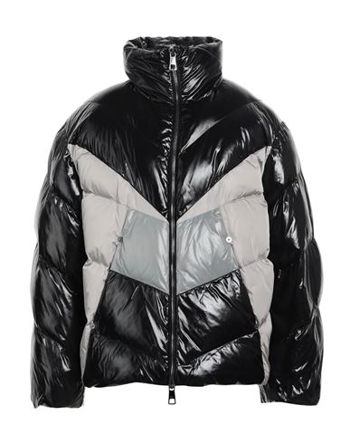 Neil Barrett High-shine Feather-down Padded Coat In Grey