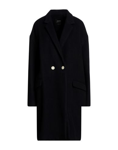 Isabel Marant Woman Coat Midnight Blue Size 6 Virgin Wool, Cashmere, Polyamide, Polyester, Viscose