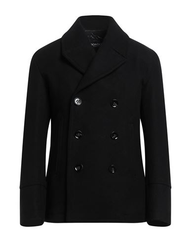 Dondup Man Coat Black Size 40 Virgin Wool, Polyamide