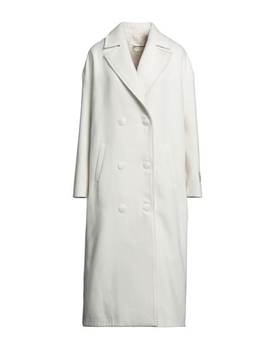 Hinnominate Woman Coat Light Green Size Xxs Polyester, Viscose, Elastane In White