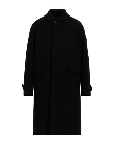 Hevo Hevò Man Coat Black Size 38 Virgin Wool, Polyamide
