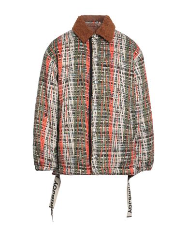 Shop Khrisjoy Man Jacket Orange Size 2 Polyacrylic, Wool, Polyester