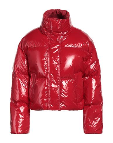 Stand Studio Tatum Jacket High Gloss Nylon 90 10 58cm In Red