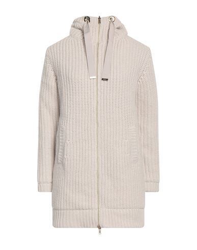 Herno Woman Coat Beige Size 10 Wool, Polyamide, Elastane, Cotton, Polyester