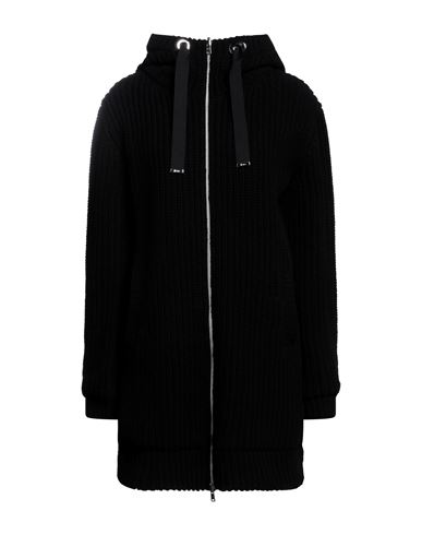 Herno Woman Coat Black Size 10 Wool, Polyamide, Elastane, Cotton, Polyester