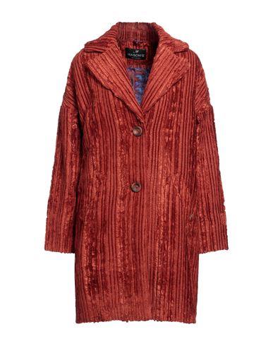 Mason's Woman Coat Rust Size 10 Viscose, Cotton In Red