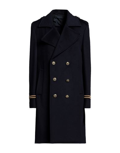 Eleventy Woman Coat Midnight Blue Size 12 Wool, Polyamide, Cashmere