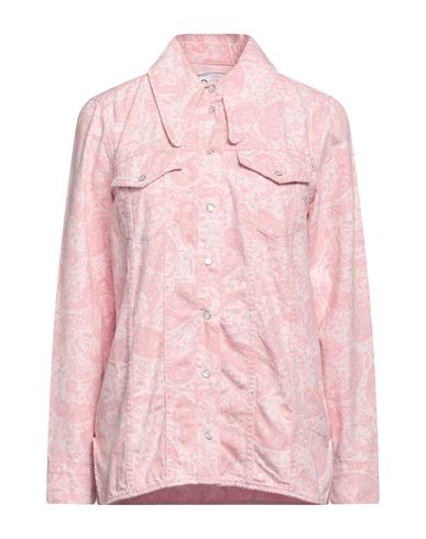 Ganni Woman Denim Outerwear Pink Size 8/10 Organic Cotton, Lyocell