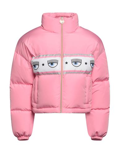 Chiara Ferragni Woman Down Jacket Pink Size 8 Polyester