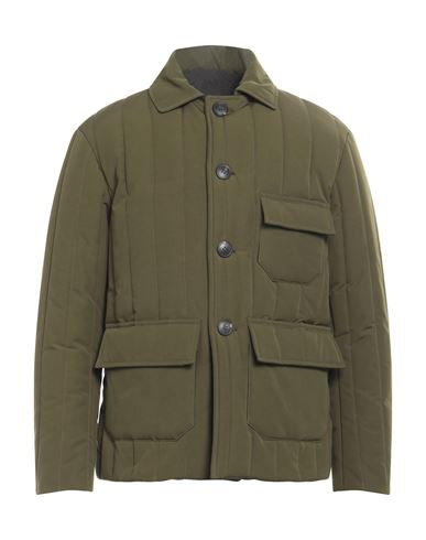 Doppiaa Man Down Jacket Military Green Size 40 Polyester, Cotton