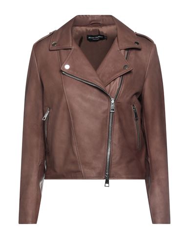 Street Leathers Woman Jacket Brown Size S Soft Leather