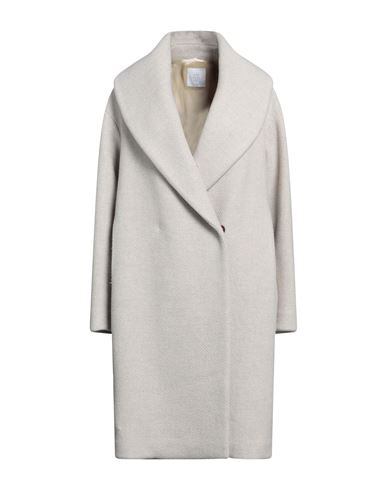 Eleventy Woman Coat Grey Size 4 Wool, Cashmere