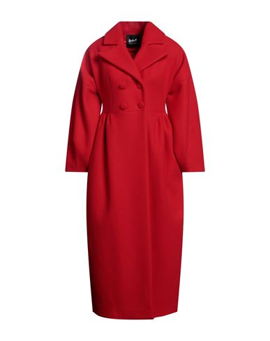 Giulia N Woman Coat Red Size M Polyester
