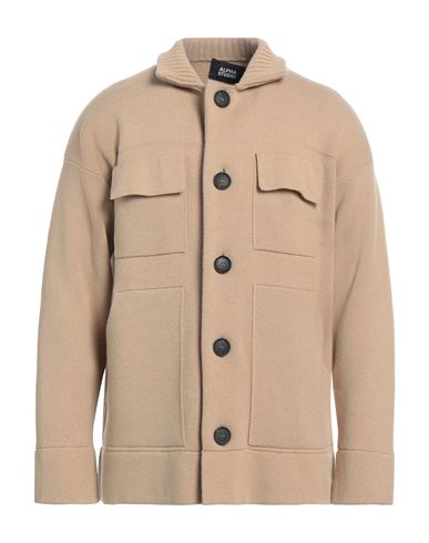 Alpha Studio Man Overcoat & Trench Coat Sand Size 38 Polyamide, Wool, Viscose, Cashmere In Beige