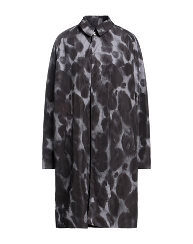 Aspesi Woman Coat Lead Size L Polyester In Grey