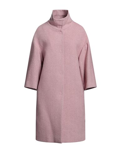Bottega Martinese Woman Coat Pink Size 4 Wool, Polyamide, Polyester